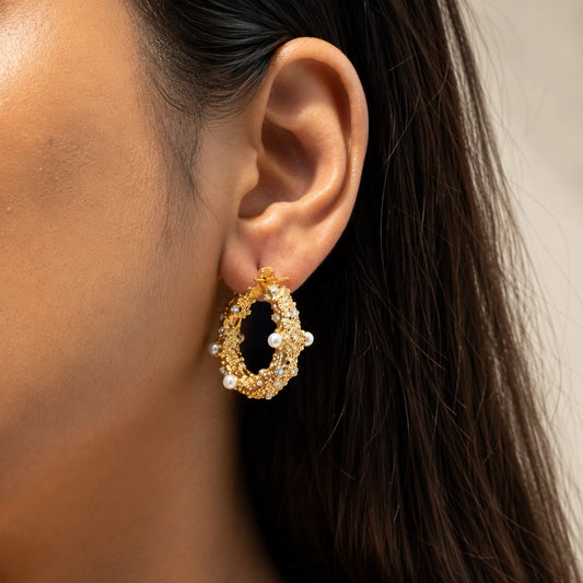 Crave Hoops Earrings - 18K Gold Plated
