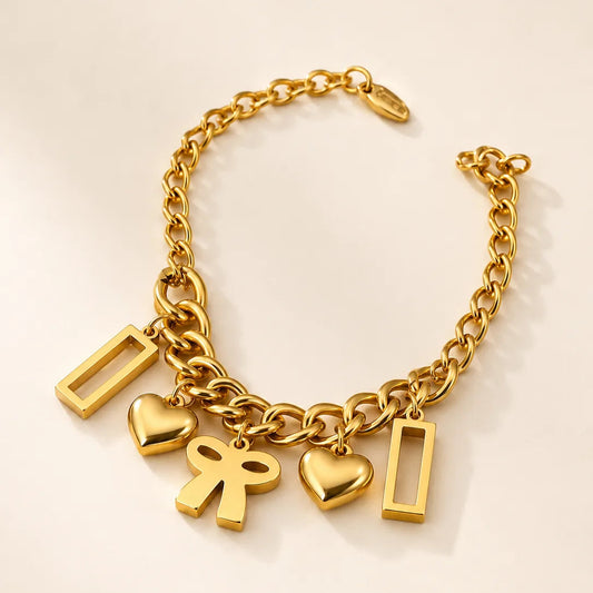 Charm Craft Bracelet - 18K Gold Plated