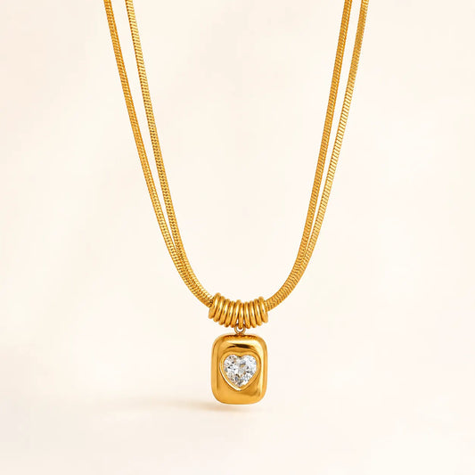 Locket of You Necklace - 18K Gold Plated