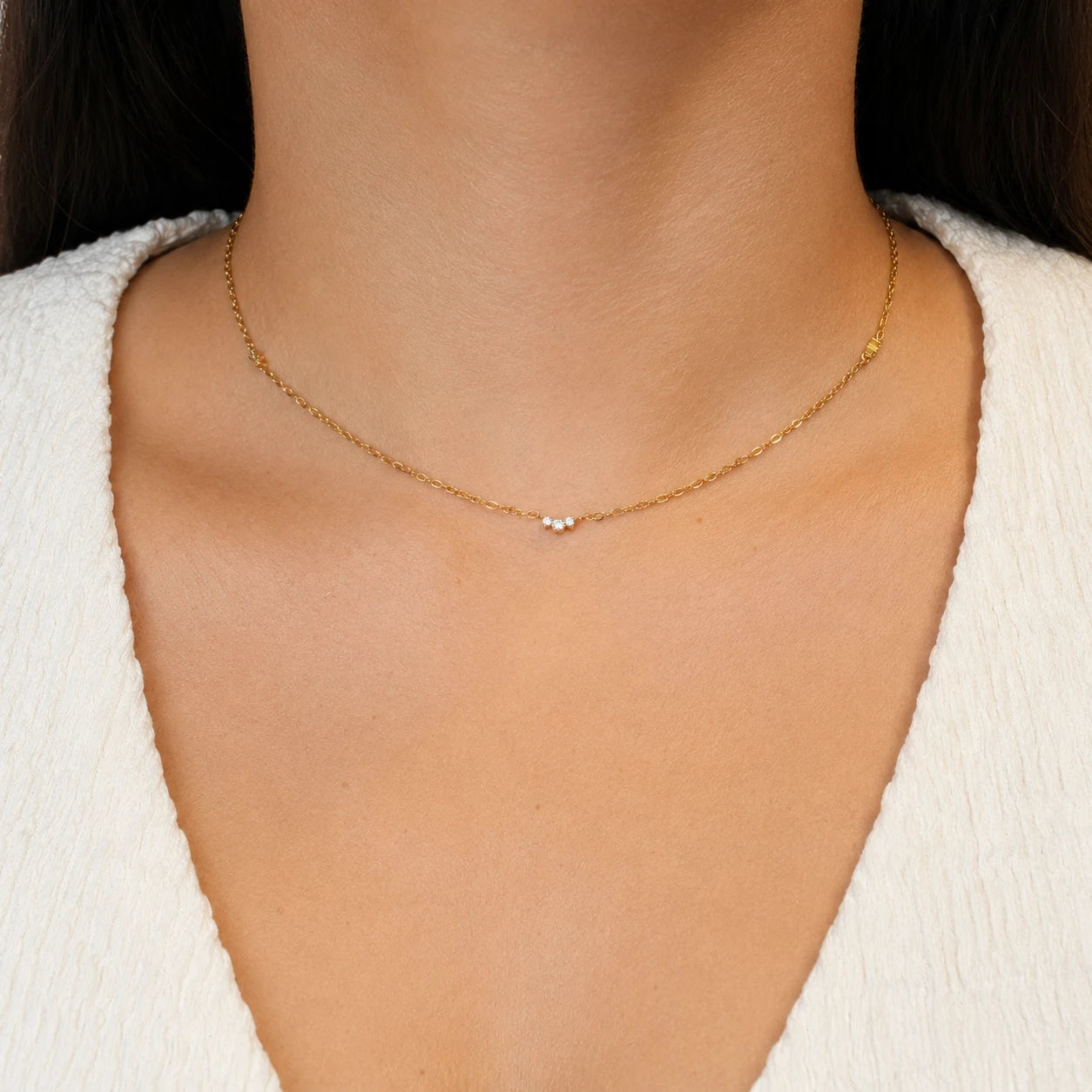 Halo Necklace - 18K Gold Plated