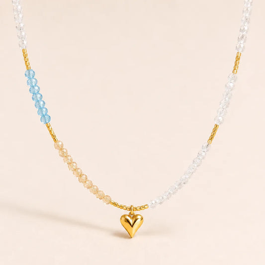 Heart Pop Necklace - 18K Gold Plated