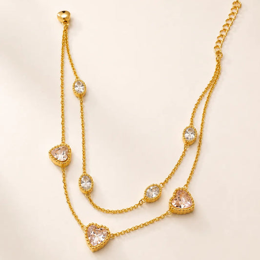 Heart's Journey Bracelet - 18K Gold Plated