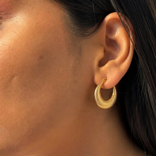 Solé Hoop Earrings - 18K Gold Plated
