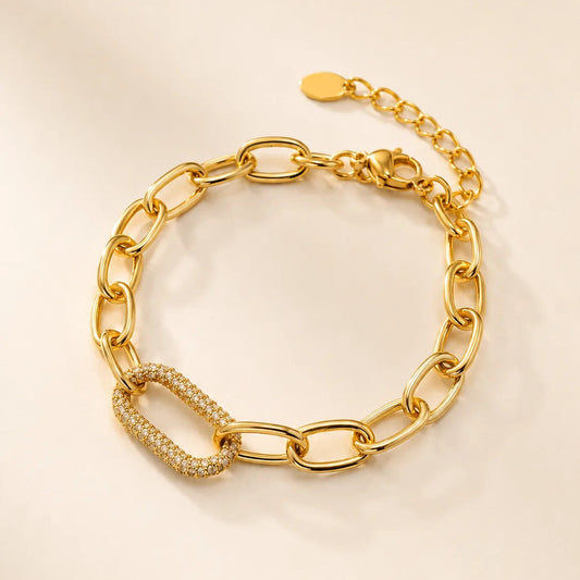 Link Up Bracelet - 18K Gold Plated
