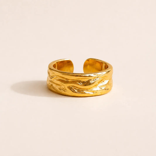 Molten Dusk Ring - 18K Gold Plated