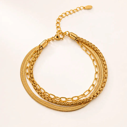 The Orbit Chain Bracelet - 18K Gold Plated