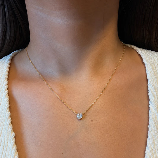 Forever Love Pendant Necklace - 18K Gold Plated
