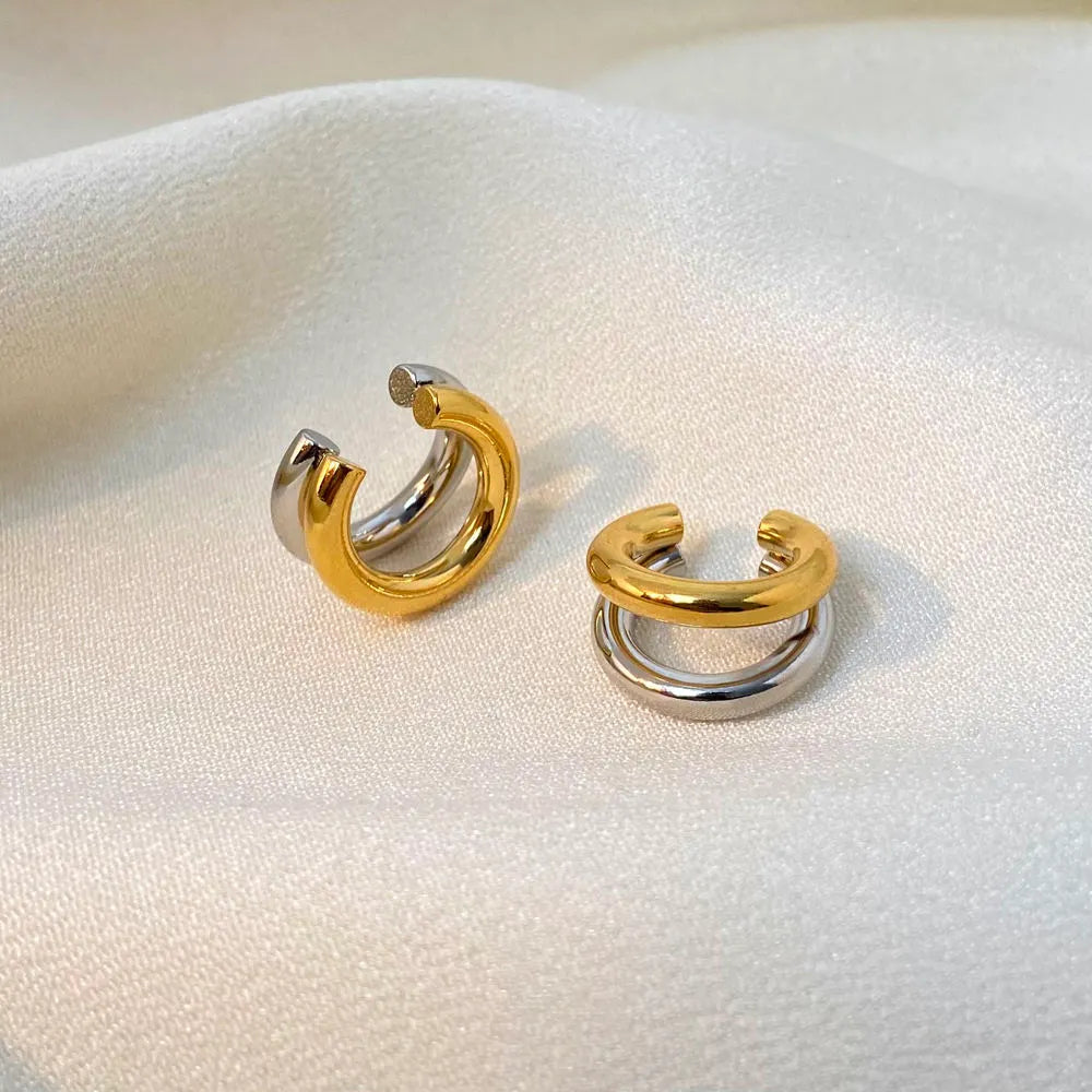 Dual Muse Ear Cuff - 18K Gold Plated