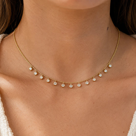 Zinnia Necklace - 18K Gold Plated