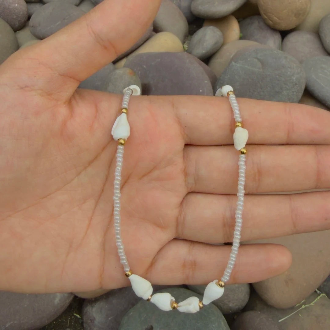 Ivory Tide Necklace - 18K Gold Plated