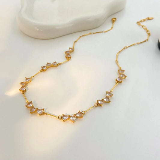 Tied Hearts Necklace - 18K Gold Plated