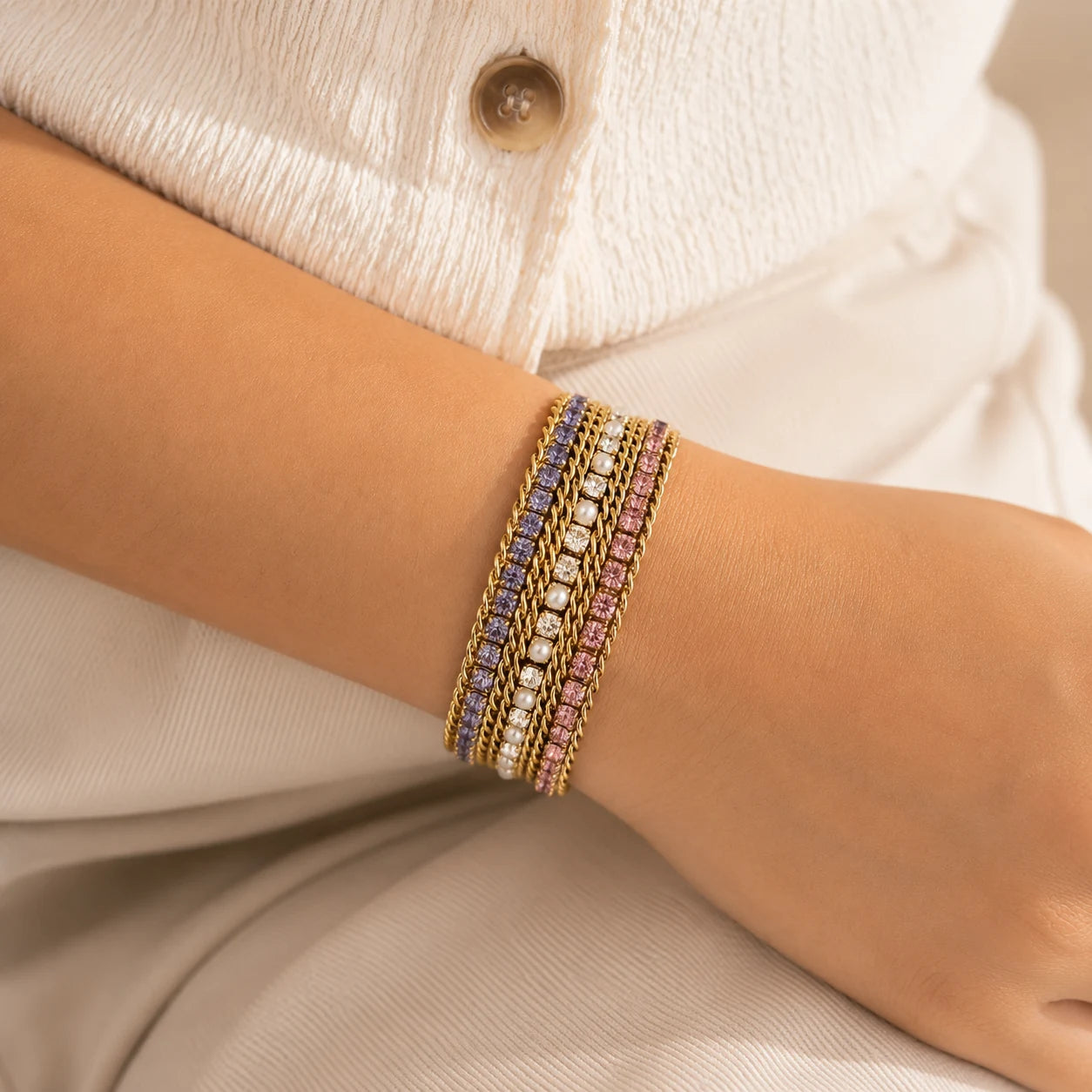 Infinite Glow Bracelet - 18K Gold Plated