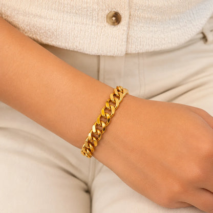 The Bold Link Bracelet - 18K Gold Plated