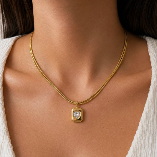 Locket of You Necklace - 18K Gold Plated