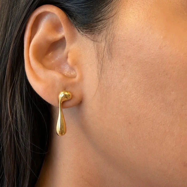 Melted Muse Earrings - 18K Gold Plated