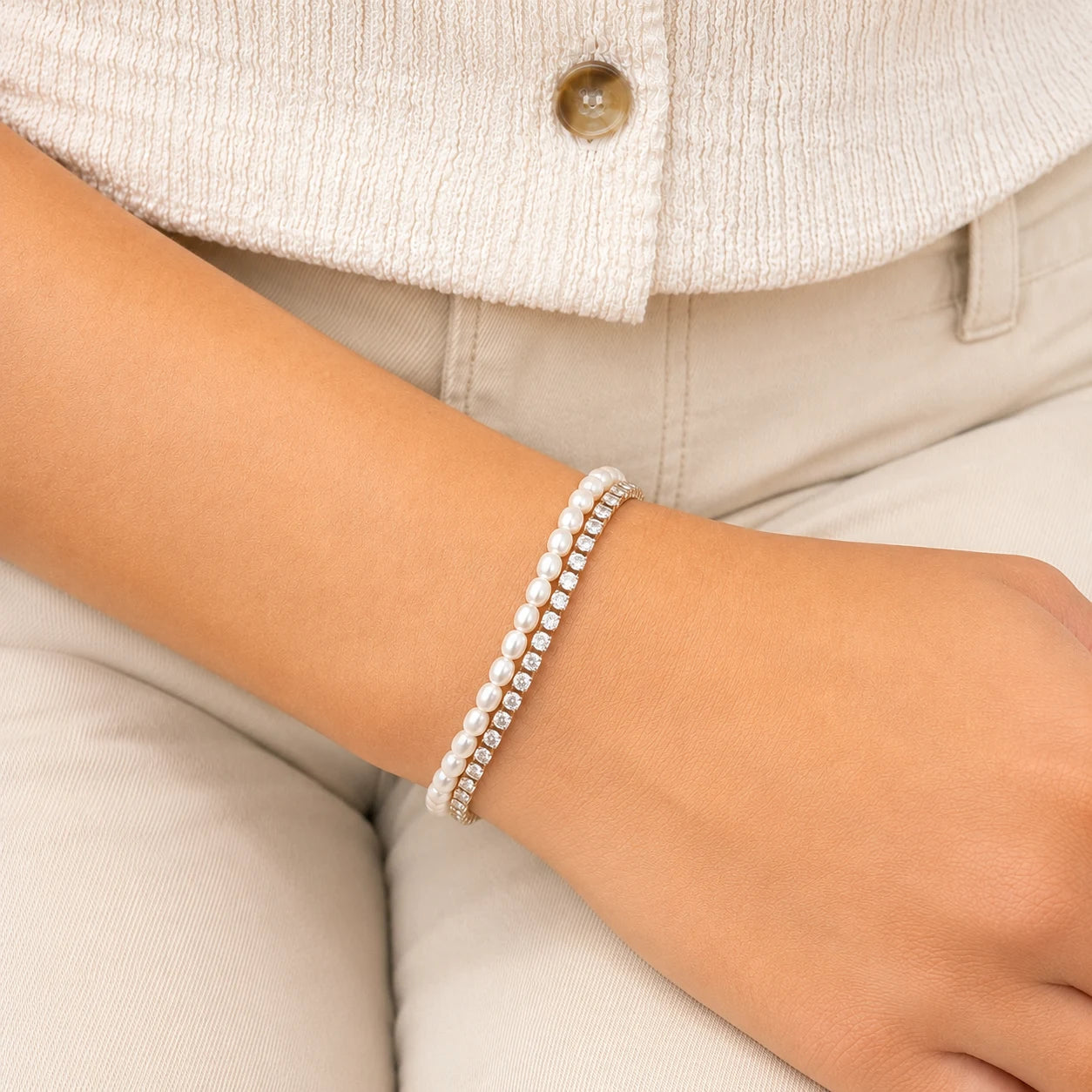 Pearl Breeze Bracelet - 18K Gold Plated