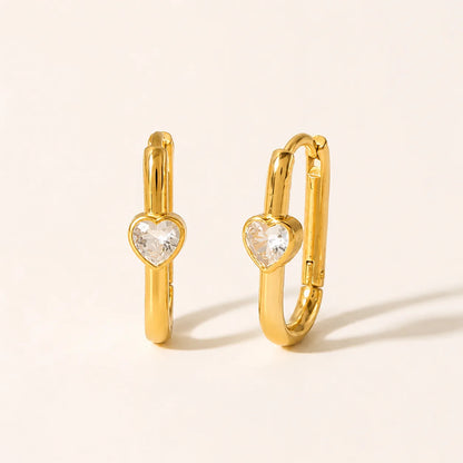 Heartlock Earrings - 18K Gold Plated