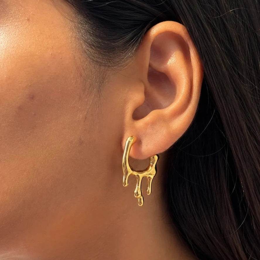 Dusk Drop Earrings - 18K Gold Plated