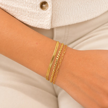 The Orbit Chain Bracelet - 18K Gold Plated