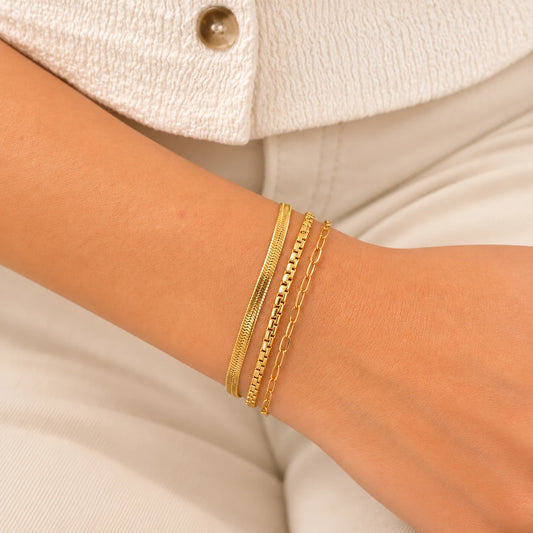 The Orbit Chain Bracelet - 18K Gold Plated