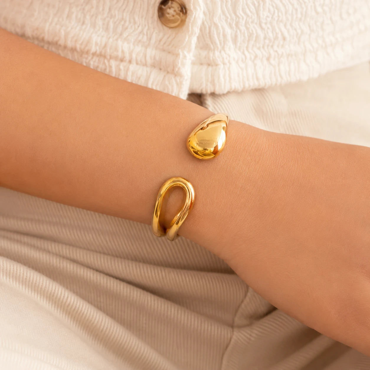 Amara Cuff - 18K Gold Plated