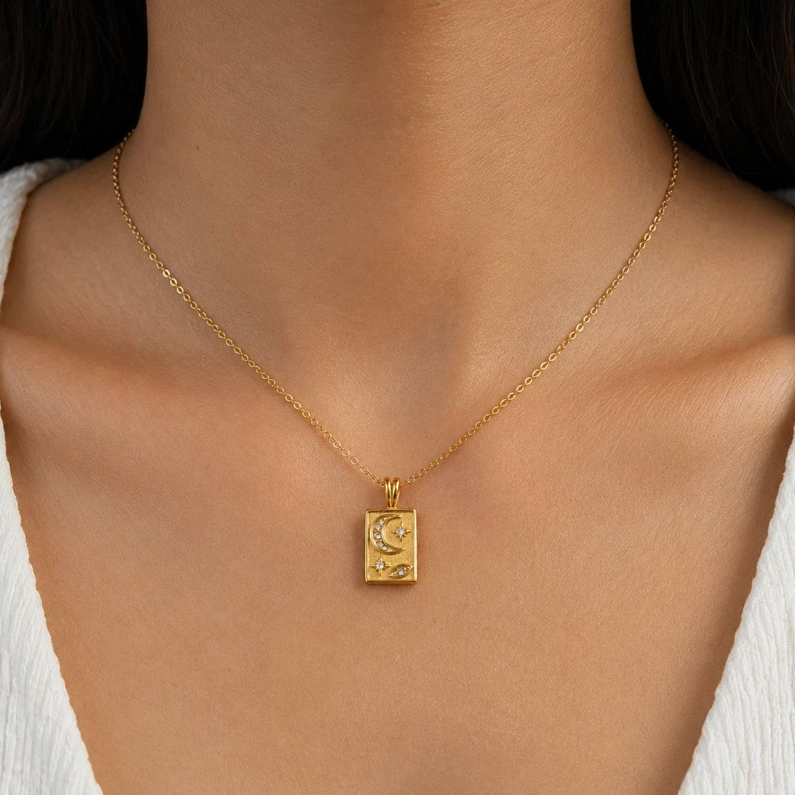 Under Your Sky Necklace - 18k Gold Plated