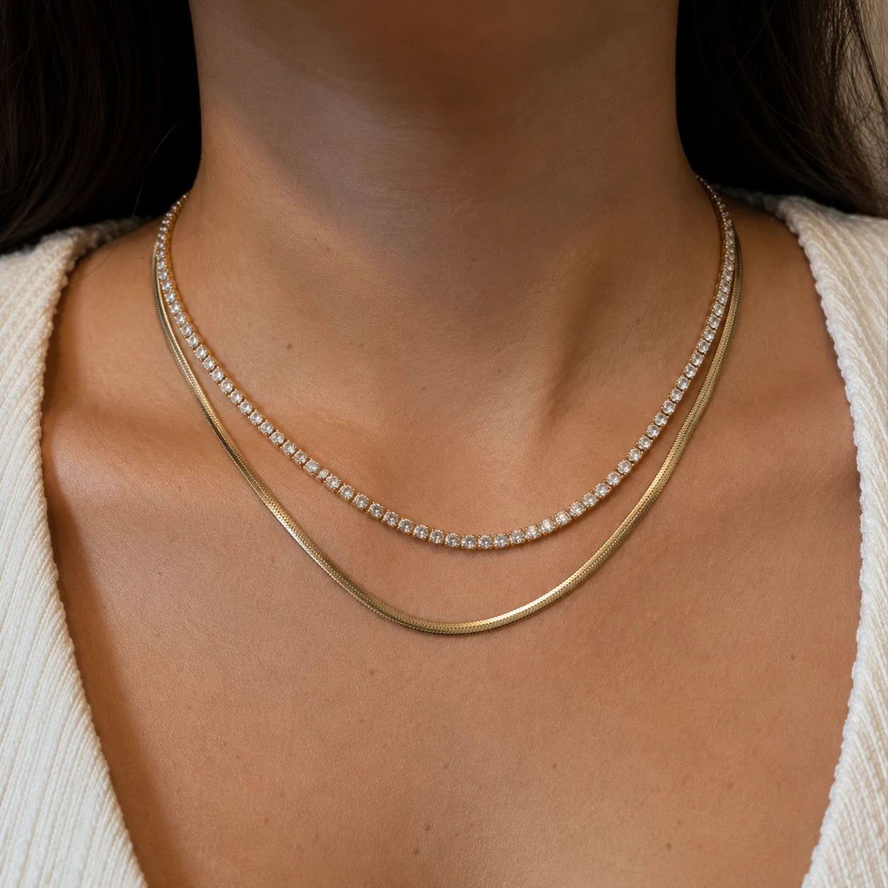 Layer Play Necklace - 18K Gold Plated