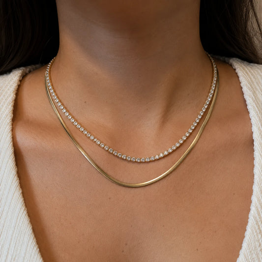 Layer Play Necklace - 18K Gold Plated