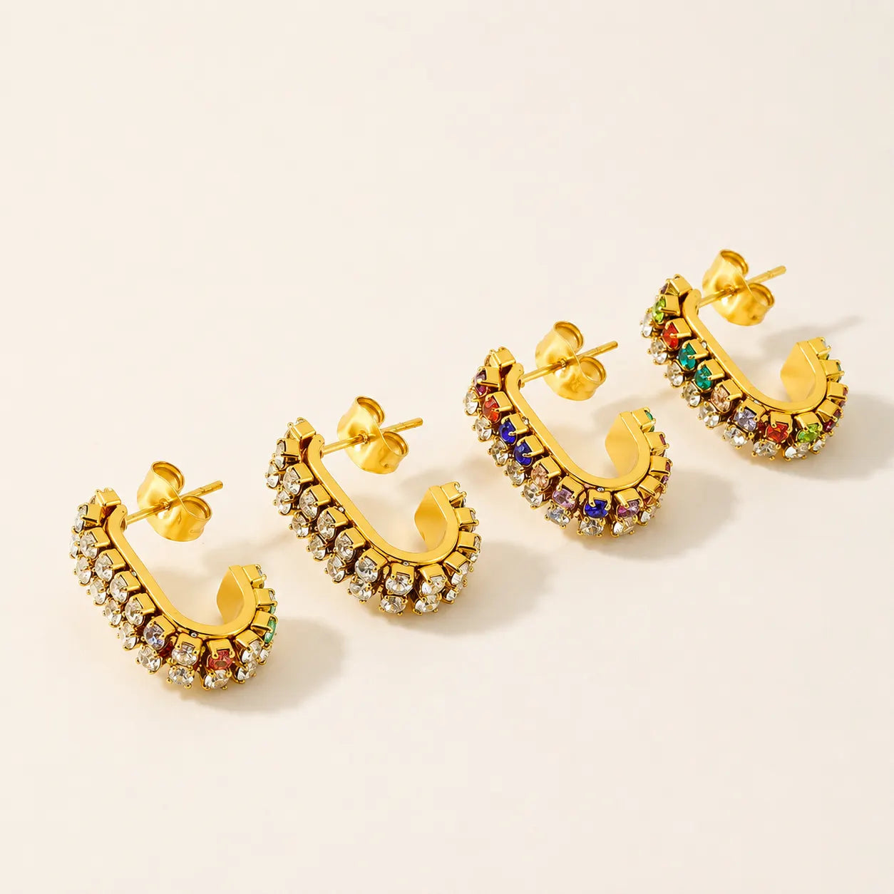 Aurora Hoops Earrings - 18K Gold Plated
