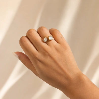 Glam Gem Ring - 18K Gold Plated