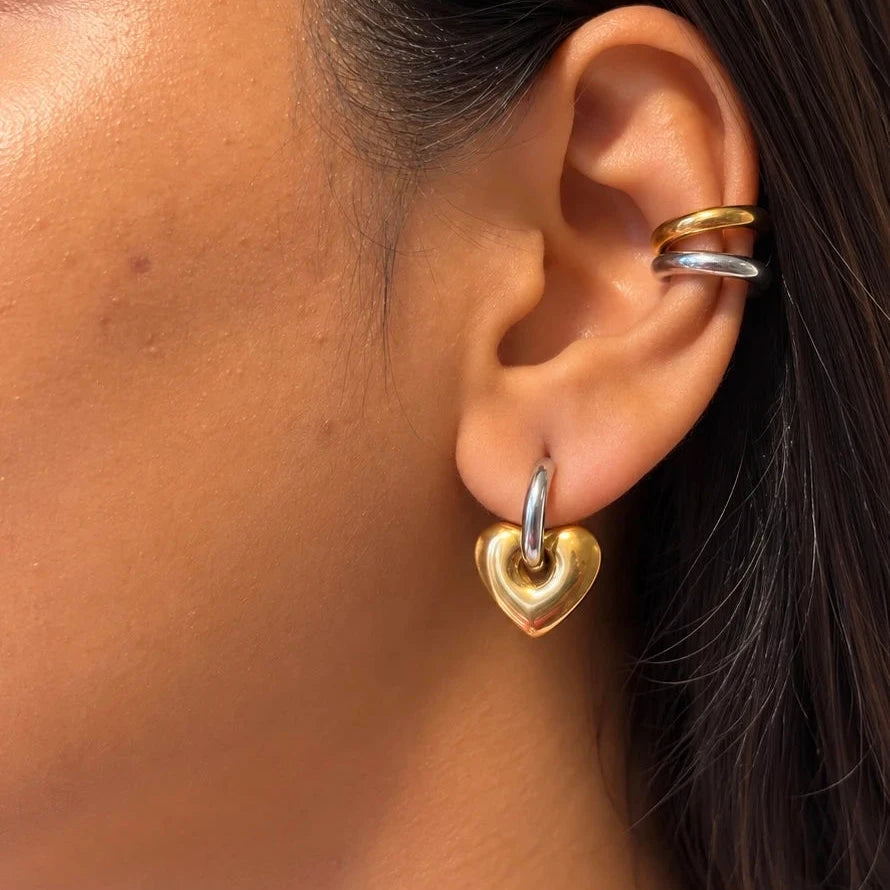 Dual Muse Ear Cuff - 18K Gold Plated