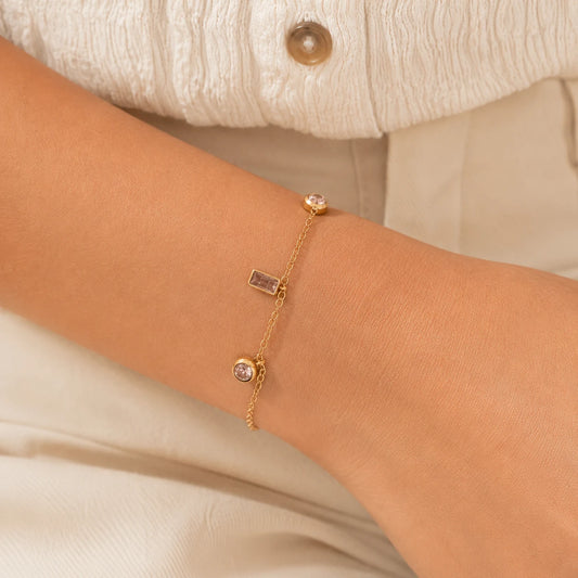 Whispered Vows Bracelet - 18K Gold Plated