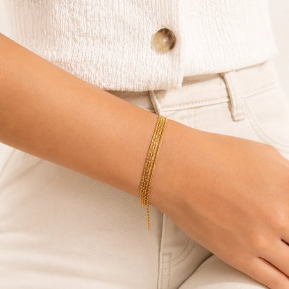 Golden Silence Bracelet - 18K Gold Plated