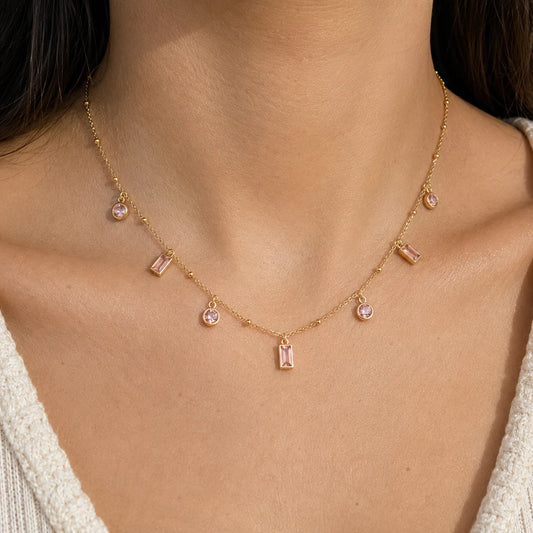 Whispered Vows Necklace - 18K Gold Plated