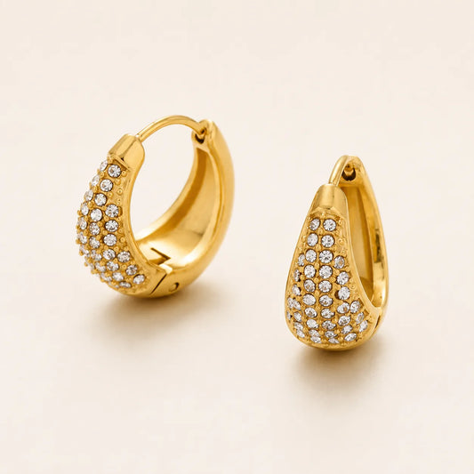 Amora Hoop Earrings - 18K Gold Plated