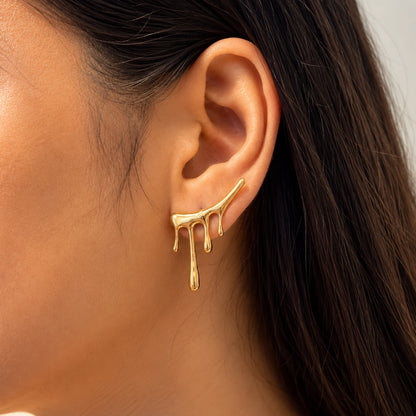 Dew Drops Earrings - 18K Gold Plated