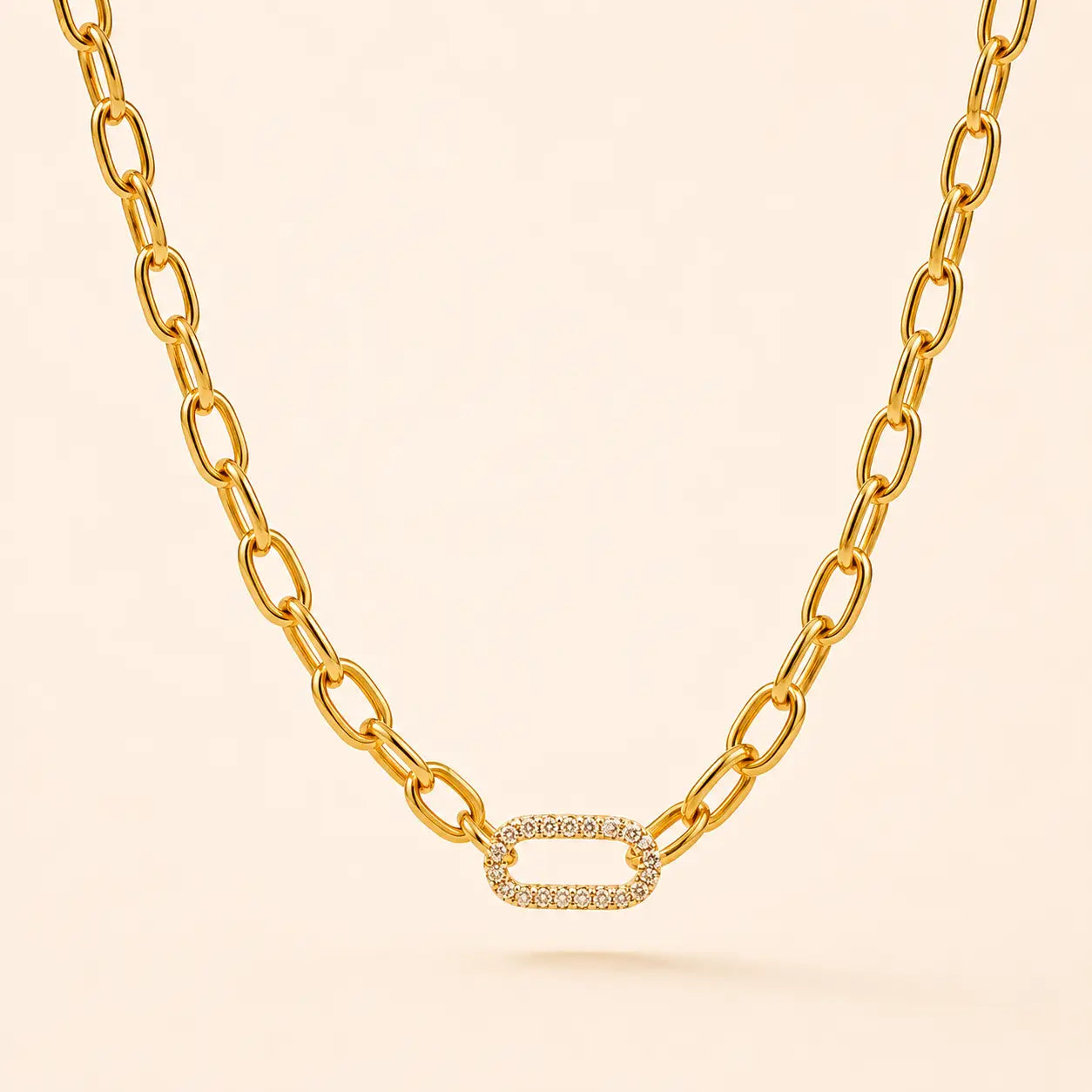 Link Up Necklace - 18K Gold Plated