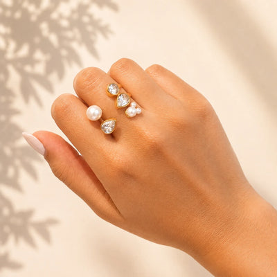 Ocean Glow Ring - 18K Gold Plated