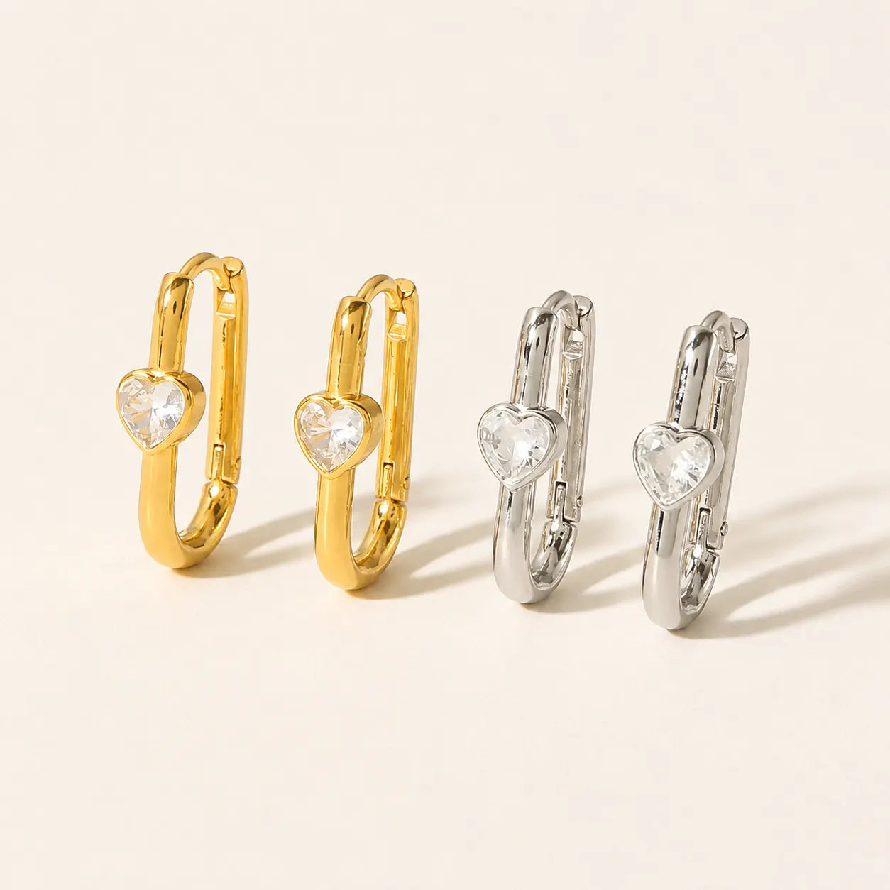 Heartlock Earrings - 18K Gold Plated
