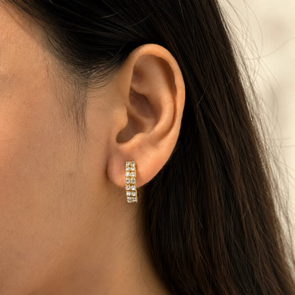 Aurora Hoops Earrings - 18K Gold Plated