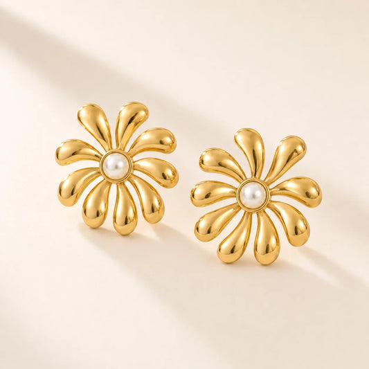 Aurelia Bloom Earrings - 18K Gold Plated