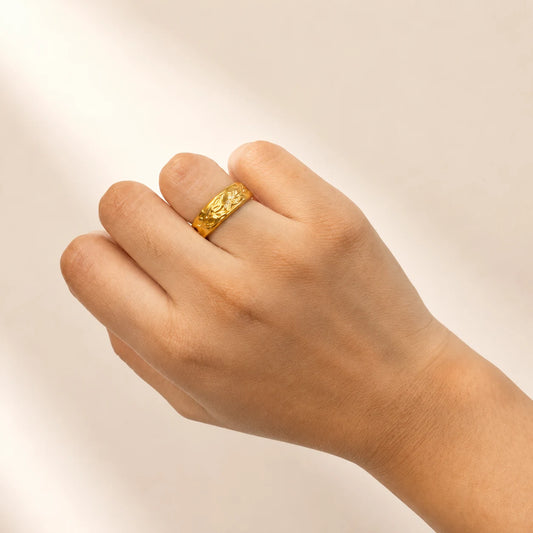 Molten Dusk Ring - 18K Gold Plated
