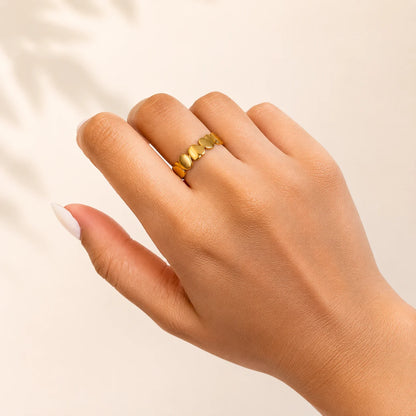 Nysa Heart Ring - 18K Gold Plated
