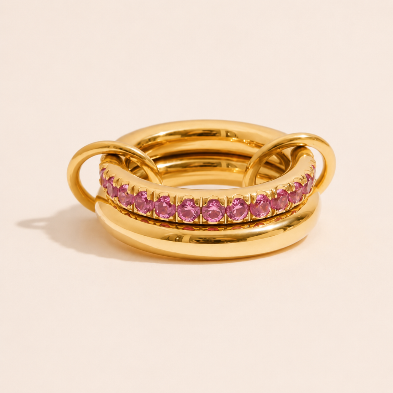 Rosé Orbit Ring - 18K Gold Plated