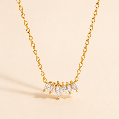 Crystal Drop Necklace - 18K Gold Plated