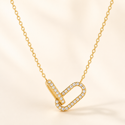 Linked by Love Necklace - 18K Gold Plated