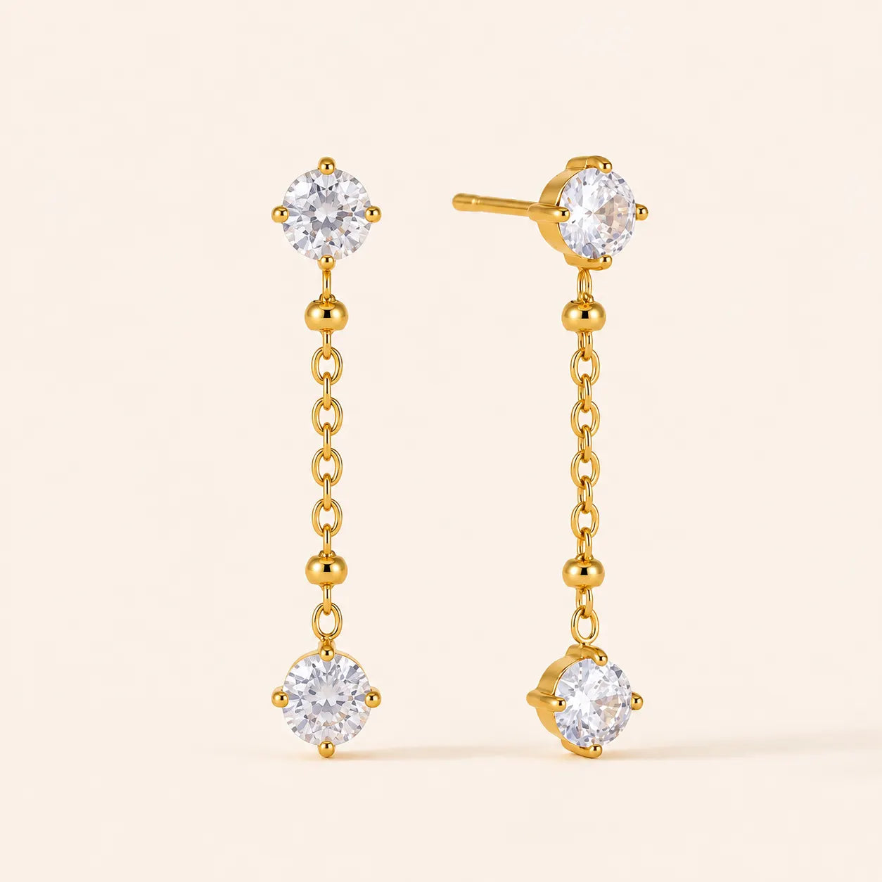 Dangle Theory Earrings - 18K Gold Plated