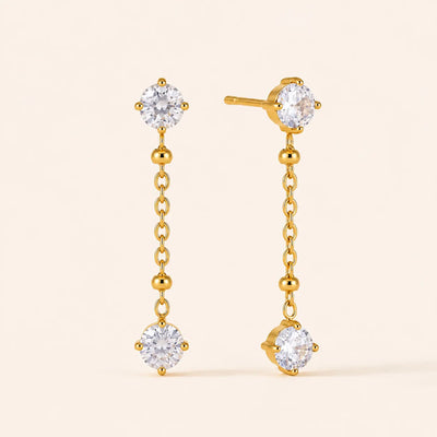 Dangle Theory Earrings - 18K Gold Plated