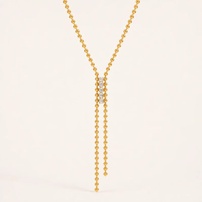 Crossed Paths Necklace - 18K Gold Plated