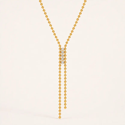 Crossed Paths Necklace - 18K Gold Plated